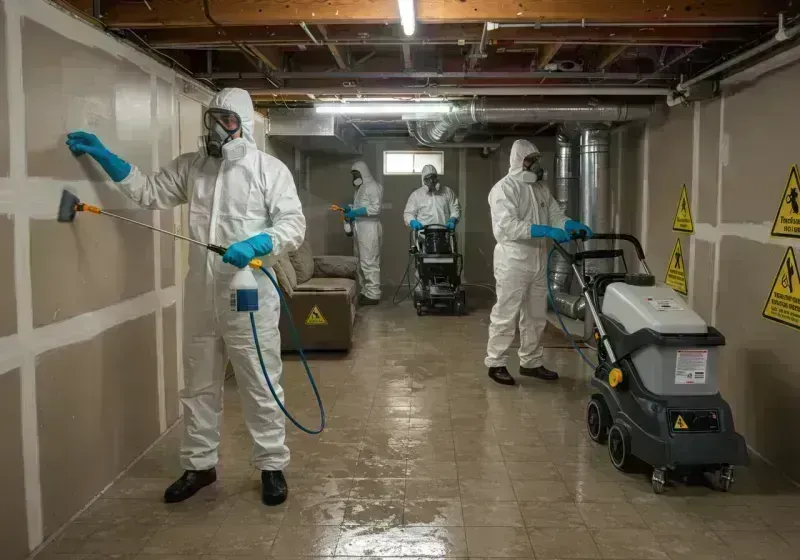 Basement Moisture Removal and Structural Drying process in Cumberland, KY